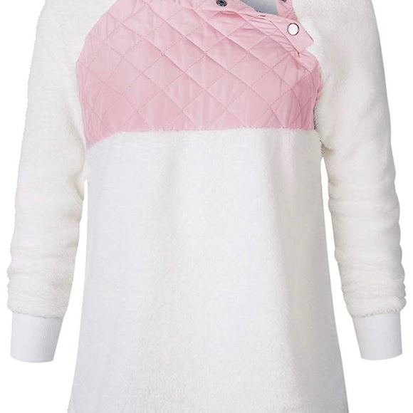 🆕 NWOT Incredibly SOFT Side Snap Fleece Pullover - Picture 3 of 5